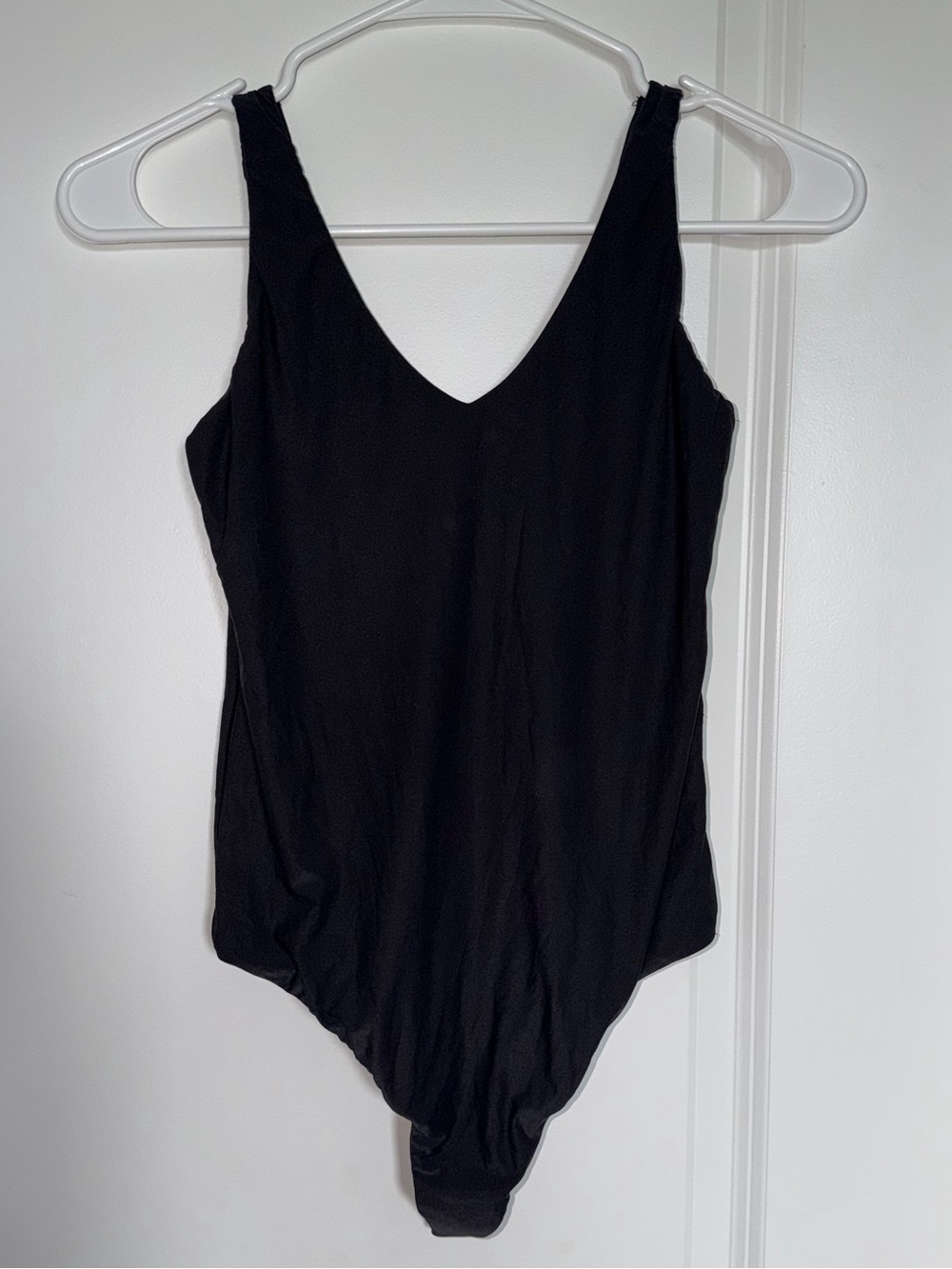 aerie Black V-Neck Bodysuit